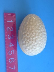 Vintage Belleek Irish Porcelain Floral Egg Figurine 6th Green Mark (1965-1980)