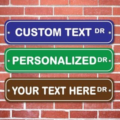 Custom Street Sign – Personalized Aluminum Sign – Custom Metal Sign, Name Sign