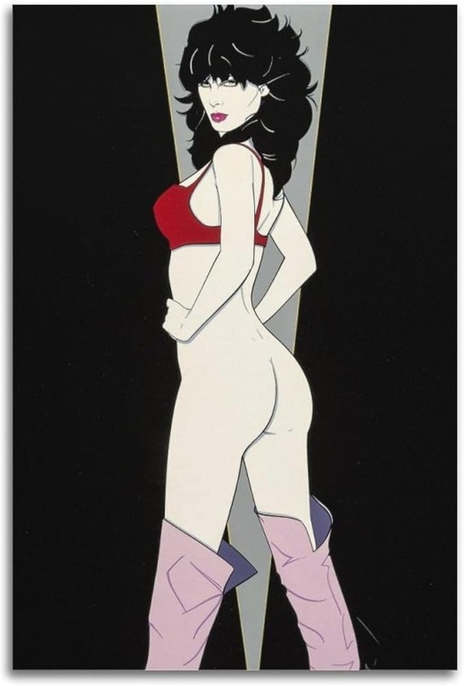 Patrick Nagel City Girl Poster Retro 1980s Pop Art Print Wall Art Decor 24×36