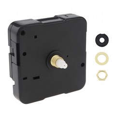 MovFlax Clock Mechanism Replacement, 13mm(1/2 Inch) Long Shaft 5mm(3/16 Black
