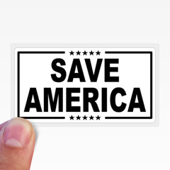 SAVE AMERICA Stickers Trump Conservative Patriot 25+ Bulk Slogan Sticker Pack