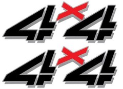 1998 – 2007 Vinylmark 4×4 Bedside Decals for Chevy GMC 4WD 1500 2500 Stickers