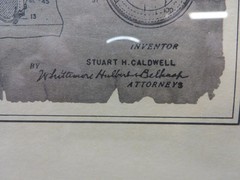 Automotive Patents. framed artwork, vintage 1930,1938
