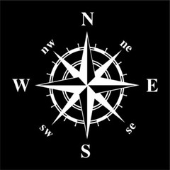 Compass Navigation Automotive Die Cut Decal Multi colors Oracal 651 brand & more
