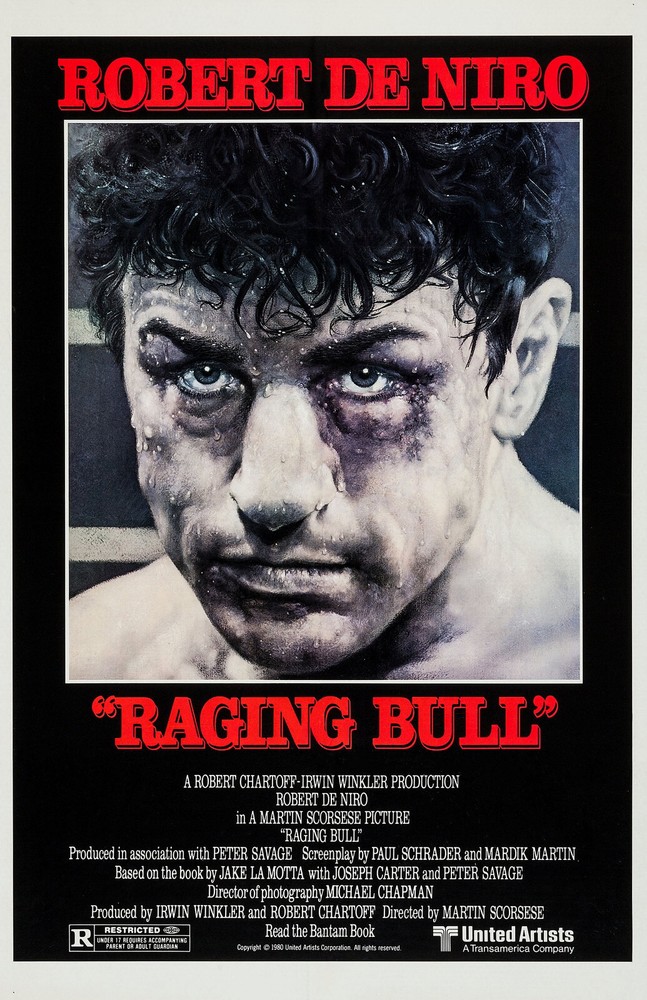 AA3473 Raging Bull Film By Martin Scorsese 1980 Bordered Movie Poster 11×17