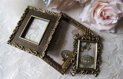 Baroque Frame Set,3 Antiqued Gold,Victorian,Events,Mini Mix Match Frames,2×3 set