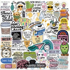 10 PCS Sarcastic Funny Sayings Quotes Stickers BRAND NEW