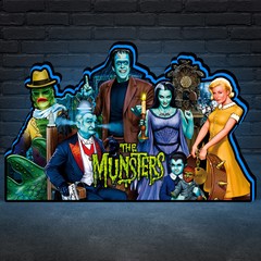 The Munsters Pinball Topper LED 3D Printed Lightbox for Pinball Machine