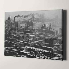 New York City 1927 Vintage America History Canvas Wall Art Print