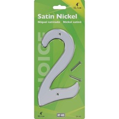 Hy-Ko 4 In. Satin Nickel Number 2 SN-40/2 Hy-Ko SN-40/2 029069312022 Metal
