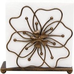 OwlGift Flower Style Napkin Holder, Freestanding Tissue Dispenser, Dining Table