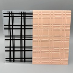 3D Plastic Embossing Folder Template Classic Checkered pattern1 Texture white