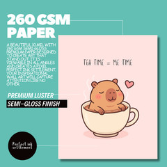 4 Capybara Kids Room Posters – Cute Kawaii Animal Wall Art Print Decor Nursery