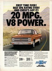 1981 Chevy Truck 20 MPG Ad – Poster 20×30