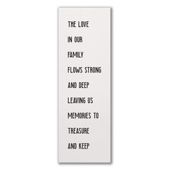 The Love In Our Family Rustic Wood Wall Sign 6×18
