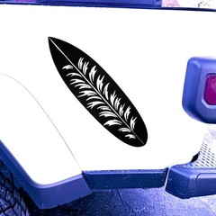 Surfboard Vinyl Decal for car, Windows Laptops Any Smooth Surface design #12