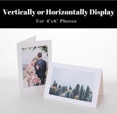 50 Count Photo Frame Cards with Envelopes 4X6 Paper Picture Frame Notecards Phot