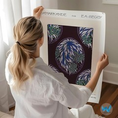 Art Deco Botanical Wall Art Poster by E.A. Seguy Premium Quality