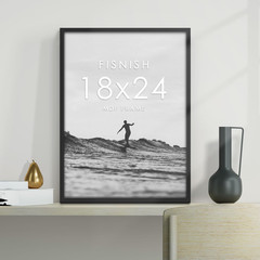 18X24 Frame 5 Pack, Black Poster Frames 18 X 24 for Horizontal or Vertical Wall