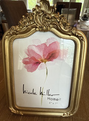 Nicole Miller Home Matte Gold Picture Frame 5×7 Ornate Victorian Style NEW