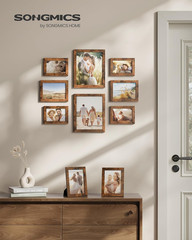 Picture Frames, Collage Picture Frames Set of 10, Two 8X10, Four 5X7, Four 4X6,
