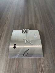 Vintage – Modern Stainless Steel Wall Clock – Elika Laborious – 80s – 90s