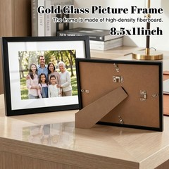 5Pcs Certificate Frames Document frames 8.5x11in for Wall Or Tabletop , Black