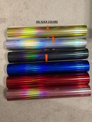 Diamond Decal Car Window Vinyl Jewel Love Laptop Sticker NEO CHROME OIL SLICK
