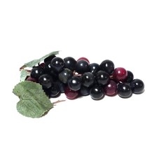 Artificial Medium Grape Cluster 6-inch Plastic Decorative Grapes Fake Green Red