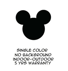 Mickey Mouse Disney Die-cut Vinyl Decal Sticker Logo Ears Shape