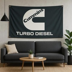 Heavy Duty Engine Tapestry 60x40in Garage Wall Decor for Truck Fans