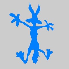 Coyote splat vinyl decal. Car, Truck, Window, Wall, Mirror, Bumper, Laptop, Yeti