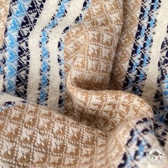 Cashmere Blanket «Sahara» – Handcrafted from Nepal, Cuddle Throw, Plaid, Travel