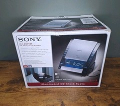 Sony Dream Machine ICF-CD7000 Alarm Clock AM/FM Radio MP3 CD (Working & Clean)