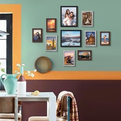 Stylish 10-Pack Picture Frames with Multiple Sizes – Perfect for Home Gallery