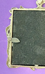 POTTERY BARN Pewter ~ Natural Twig Picture Frame Small 3×3 Opening ~ Hanging