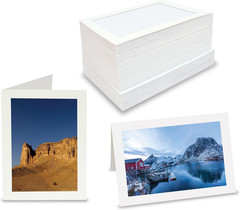 Better Office Products Photo Frame Note Cards for 4″ X 6″ Photos, 50 Pack, Photo