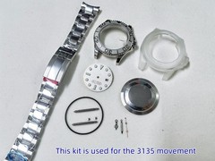DIY 40MM Stainless Steel Watch kit For 2824 2836 3135 After-sales Accessories-