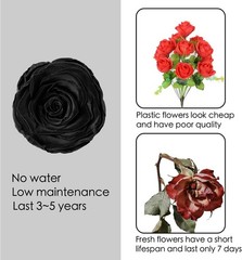 Forever Preserved Black Rose Birthday Gifts for Women,Eternal Flower Gifts for M