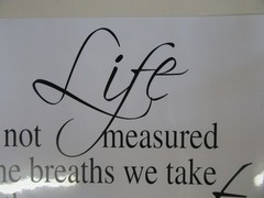 *** Life Breath Moments Quote Vinyl Wall Decal Removable Letter Word Art Sticker