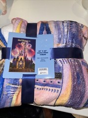 Disney Parks WDW 40 in x 60 in Cinderella’s Castle Fireworks Retired Throw