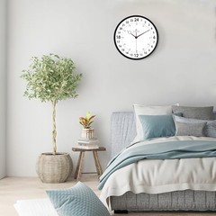 12 Inch Silent Black 24 Hour Wall Clocks Battery Operated, Analog Military