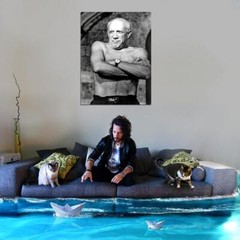 V4145 Pablo Picassoist Painter Shirtless Cubism Retro Decor WALL POSTER PRINT