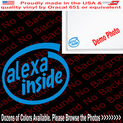 Funny Alexa Inside Die Cut Vinyl Decal Sticker for Protect your Echo Pop FY132