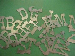 Western style10″ Metal Letters