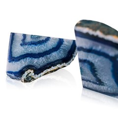 3 to 6 lb Agate Bookends Blue Agate Bookend Pair Geode Bookend Home Decor