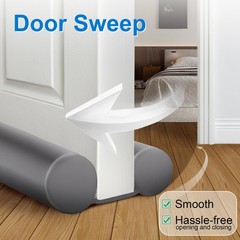 Large Door Draft Stopper 30 Inch for Small Size Bedroom Door, Fits 0.5 to 1.7…
