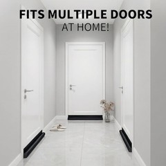 Door Draft Stopper 36 Inch Black Adjustable Door Draft Blocker Front Door Draft