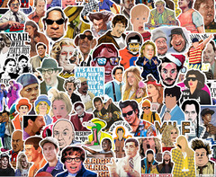25/50 90’s Comedies Sticker Pack – Waterproof Vinyl – Movie Sandler Jim Carrey