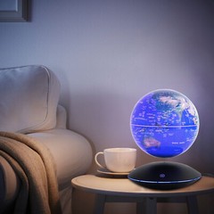 Magnetic Levitation Floating Globe Light LED World Map Rotating Night Lamp NEW